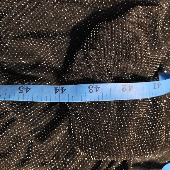 NWT MESHKI Long Sleeve backless low back high neck long dress rhinestone detail - Picture 9 of 16